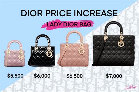 lady dior price in canada|christian dior lady dior price.